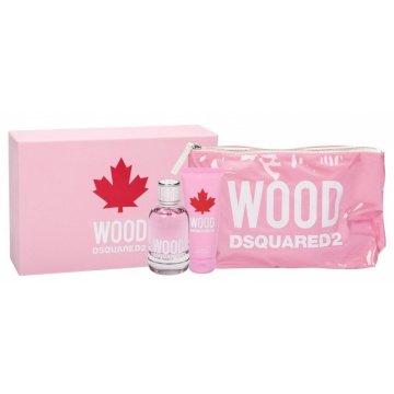 Dsquared2 Wood Pour Femme Набор ( Туалетная вода 100 ml + b/l 100 ml + Косметичка) (8011003851089)