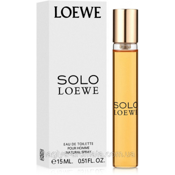 Loewe Solo Platinium Туалетная вода 15 ml Миниатюра брак упаковки ()