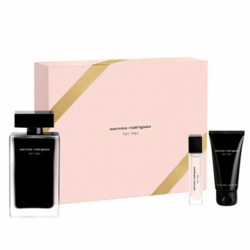 Narciso Rodriguez For Her  Набор (Туалетная вода 100 ml + Туалетная вода 10 ml + 50 ml Лосьон для тела) (3423222012939)