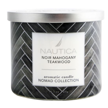 Nautica Candle Noir Mahogany Teakwood    (55974)