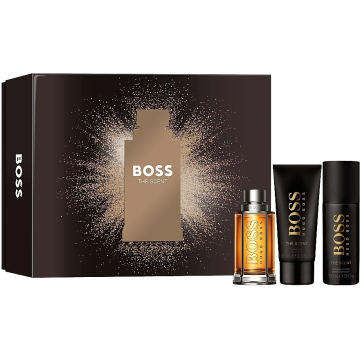Boss The Scent  Набор (Туалетная вода 100 ml+100 ml Гель для душа +150 ml Дезодорант spray ) (57901)