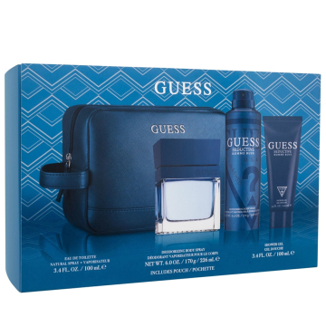 Guess Seductive Blue  Набор (Туалетная вода 100 ml + Гель для душа 100 ml + 226 ml b\s+Косметичка)