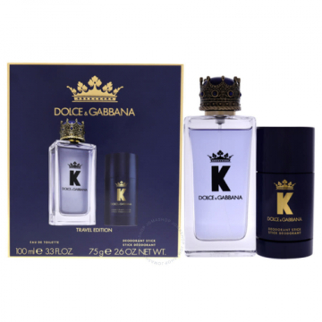 D&g K Pour Homme  Набор (Туалетная вода 100 ml + 75 ml Твердый дезодорант) примятые (64099)