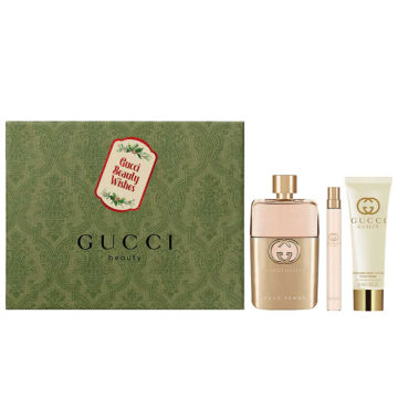Gucci Guilty  Набор (Парфюмированная вода 90 ml + Парфюмированная вода 10 ml + 50 ml Лосьон для тела) (3614228972017)