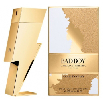 Carolina Herrera Bad Boy Gold Fantasy Туалетная вода 100 ml  примятые (64915)