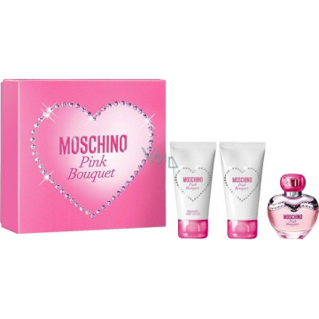 Moschino Pink Bouquet  Набор (Туалетная вода 50 ml + b/l 100 ml + Гель для душа 100 ml) (8011003822867)
