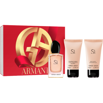 Armani Si  Набор (Парфюмированная вода 50 ml + 50 ml Лосьон для тела + 50 ml Гель для душа) 