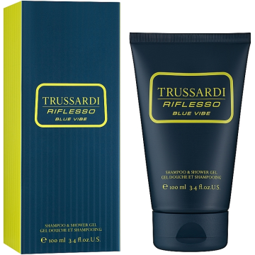 TRUSSARDI RIFLESSO BLUE VIBE 100 ml shower gel (M)