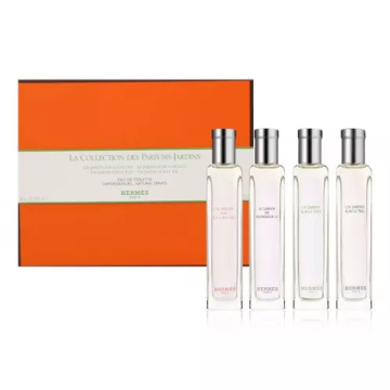 Hermes Jardins Collection  Набор (Un Jardin Sur Le Nil 15 ml+ Un Jardin Sur Le Toit 15 ml+ Un Jardin Sur la Lagune 15 ml + Le Jardin de Monsieur 15 ml) (3346133032196)