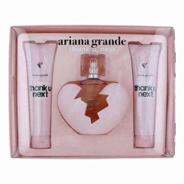 Ariana Grande Thank U Next  Набор (Парфюмированная вода 100 ml +100 Лосьон для тела+100 Гель для душа) примятые (61004)