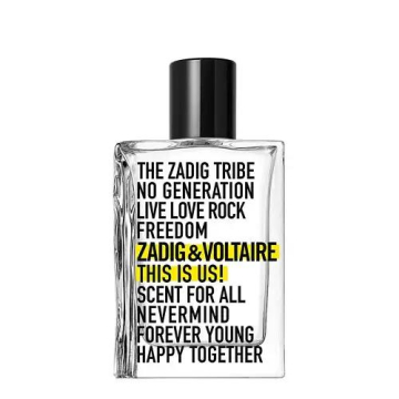 Zadig & Voltaire This Is Us! L'eau For All Туалетная вода 50 ml  (3423222048334)