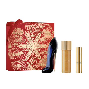 Carolina Herrera Good Girl  Набор (Парфюмированная вода 80 ml + Парфюмированная вода 10 ml + 100 ml body oil) (8411061075180)