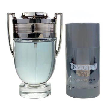 Paco Rabanne Invictus  Набор (Туалетная вода 50 ml + 75 ml Твердый дезодорант)