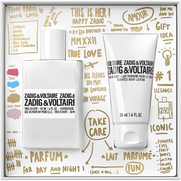 Zadig & Voltaire This Is Her  Набор (Парфюмированная вода 50 ml + 50 ml b/l) ()