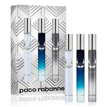 Paco Rabanne  Набор (Invictus Туалетная вода 10 ml + Legend Парфюмированная вода 10 ml + Platinum Парфюмированная вода 10 ml)