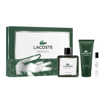 Lacoste Original  Набор (Парфюмированная вода 100 ml +  Парфюмированная вода 7.5 ml + 100 ml Гель для душа) (3386460150125)