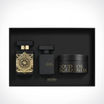 Initio Oud For Greatness  Набор (Парфюмированная вода 90 ml +200 ml b\cream + 50 ml hair Духи )