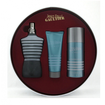 Jpg Le Male  Набор (Туалетная вода 125 ml + 75 ml Гель для душа + 150 ml Дезодорант spray) брак упаковки (78682)