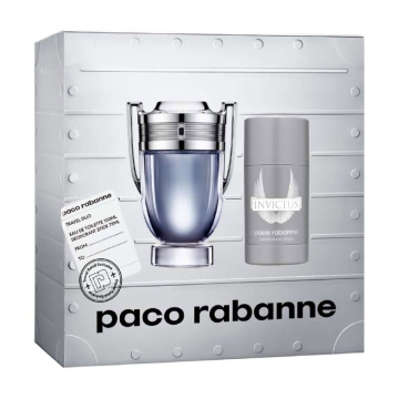 Paco Rabanne Invictus  Набор (Туалетная вода 50 ml + 75 ml Твердый дезодорант) брак упаковки (79052)
