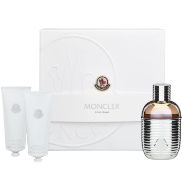 Moncler Pour Femme  Набор (Парфюмированная вода 100 ml + 100 ml b/c + 100 ml Гель для душа ) (3386460135740)
