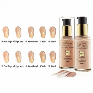 Max Factor Facefinity All Day 3 In 1 Foundation 30 ml - №40 Light Ivory	 (5410076971350)