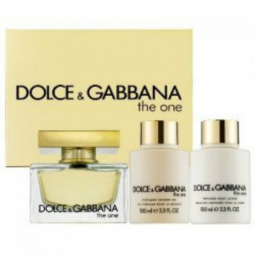 Dolce&Gabbana The One Набор (Парфюмированная вода 75 ml +100 Лосьон для тела+100 Гель для душа )  (737052887241)