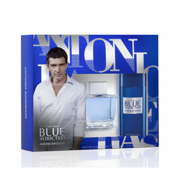 Antonio Banderas Blue Seduction Набор (Туалетная вода 100 ml + Дезодорант-спрей 150 ml) (8411061918272)
